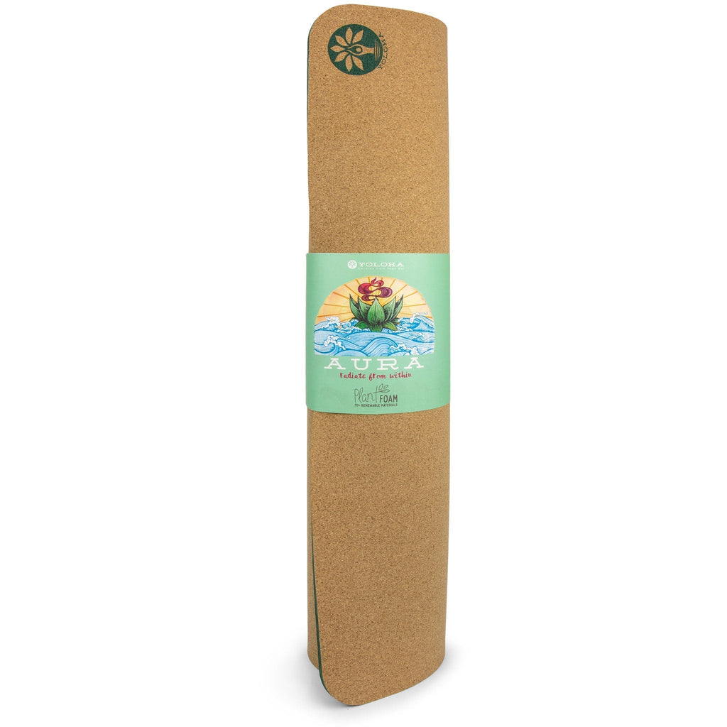 Swirly Flow Aura Cork Yoga Mat