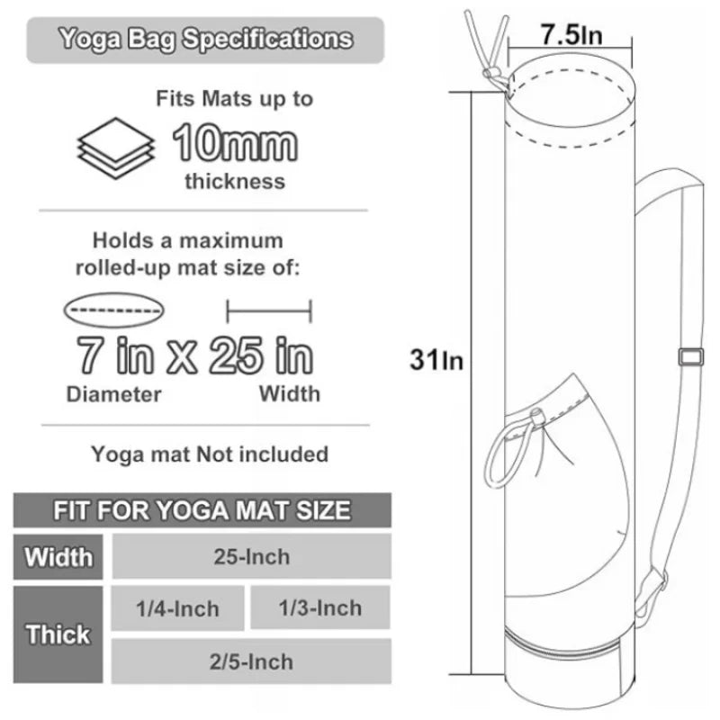 Backpack Yoga Bag Yoga Mat Bag Sports Bag Pilates Mat Fitness Dance Gym Mat Cover Outdoor Travel Storage Sport Gym Bags