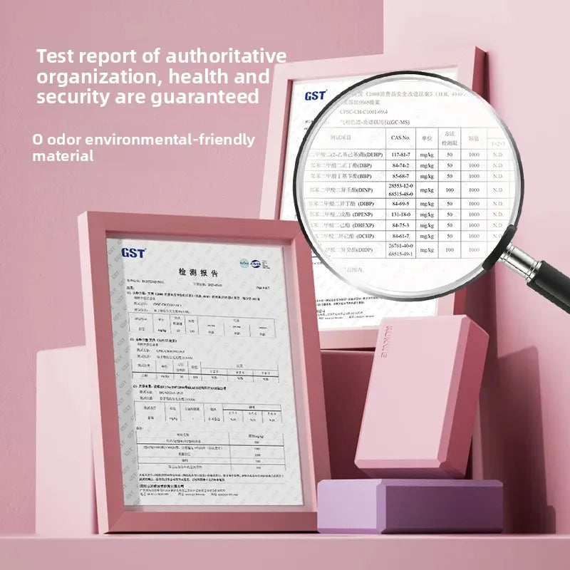 Yoga Blocks ,High Density Foam Bricks for Dance Pressure Leg and Adult Support,3 beautiful colours