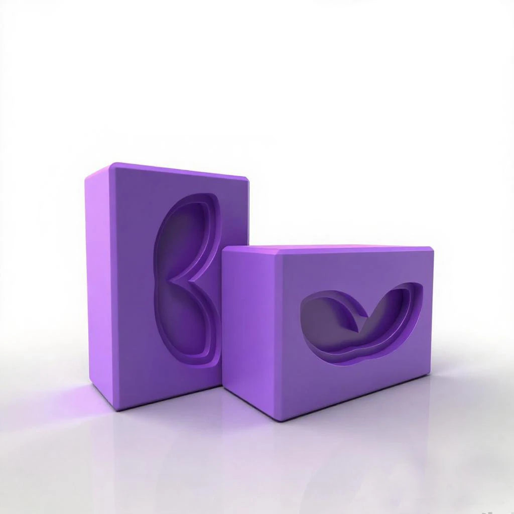 Yoga Blocks Wrist Support 2 Pack Eva Foam Soft Non Slip Surface for Yoga Pilates Meditation Stability Balance Deepen Stretche