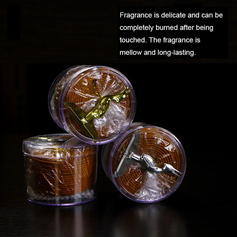 40 Coils of Incense, Natural Plant Extracts, a World-Wide Best-Selling Product, Available in 4 Types: Sandalwood, Agarwood, Mugwort, and Thuja, Health-Preserving Incense Coils, Long-Lasting Fragrance for Home, Indoor Yoga Roo