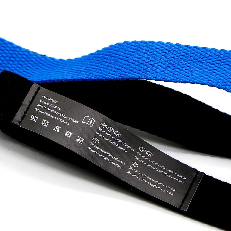 10 Loops Stretching Strap Yoga Leg Stretch Belt Physical Therapy Resistance Bands for Fitness Pilates Dance and Gymnastics