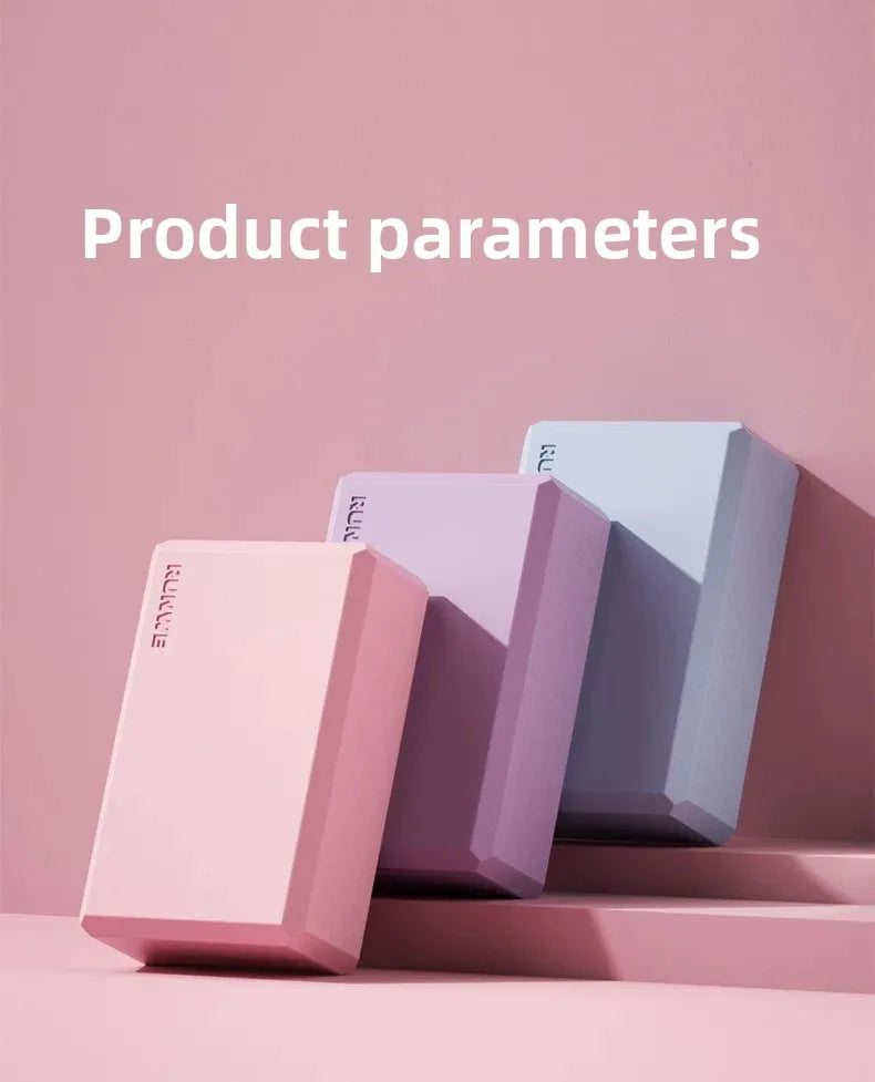Yoga Blocks ,High Density Foam Bricks for Dance Pressure Leg and Adult Support,3 beautiful colours