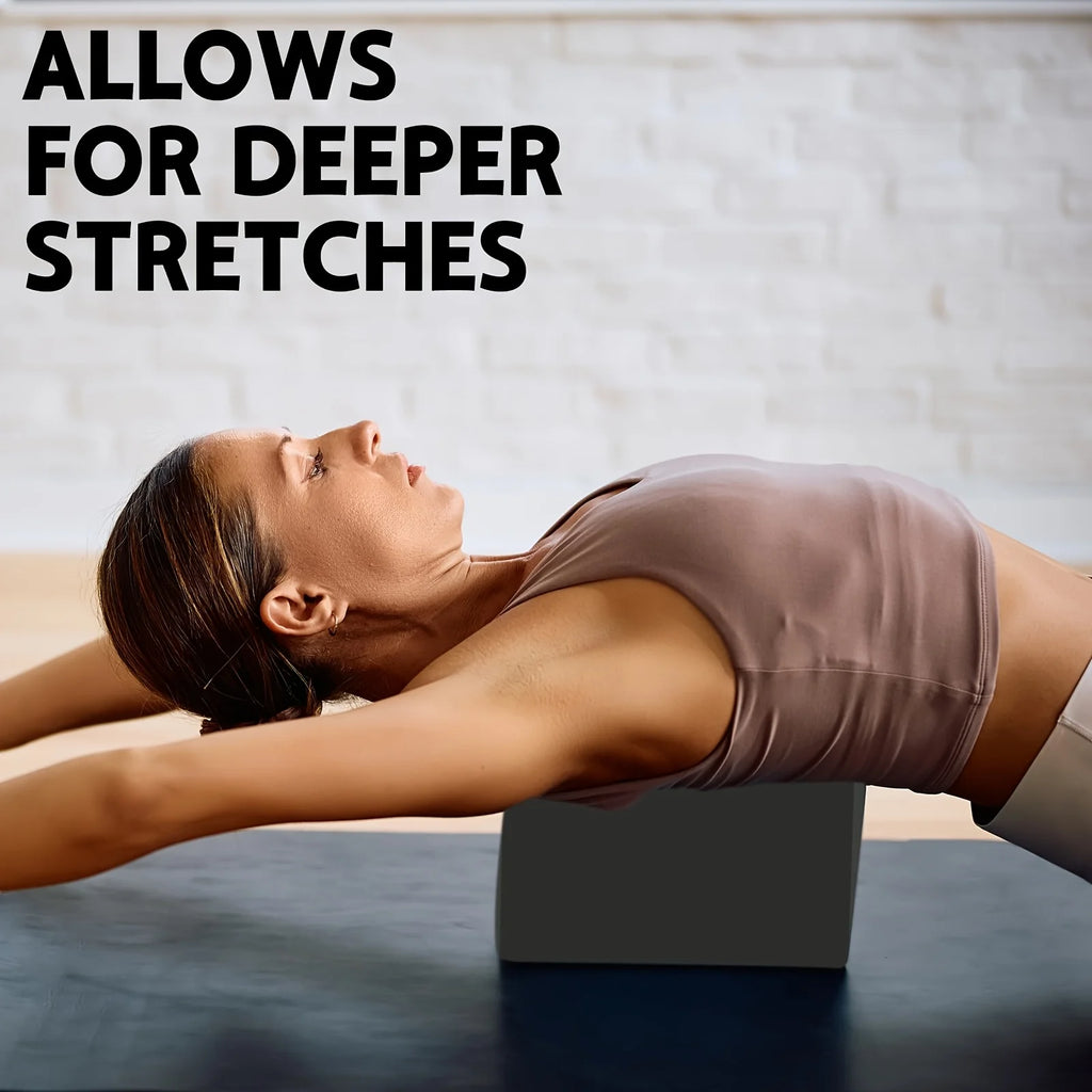 Set of 2 Yoga Blocks - Made from High-Density Foam, Lightweight, Supportive, And Odor-Free - Essential Yoga Gear for Women, Gym