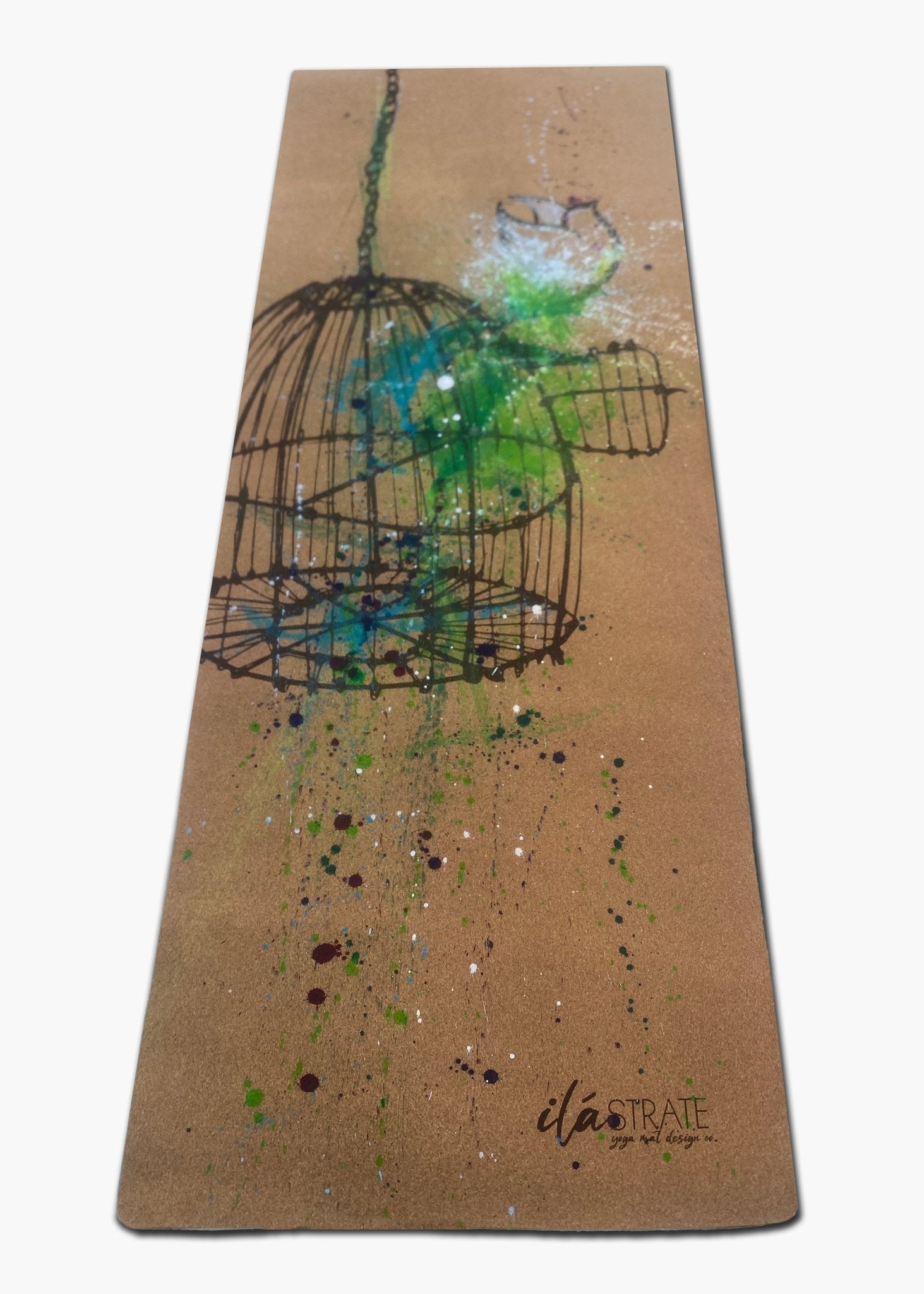Release Hand painted Cork Yoga Mat