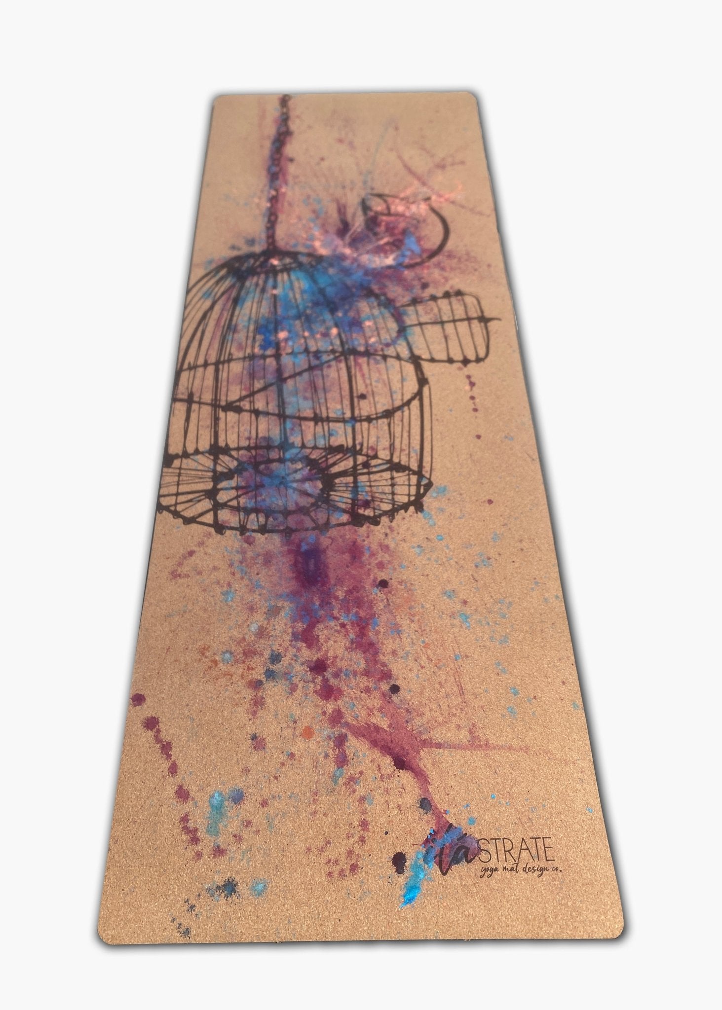 Release Hand painted Cork Yoga Mat