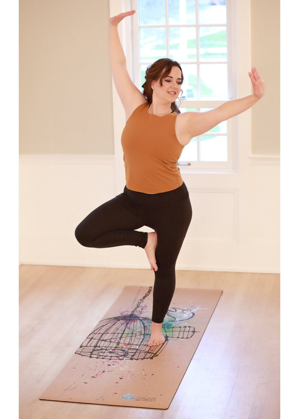 Release Hand painted Cork Yoga Mat